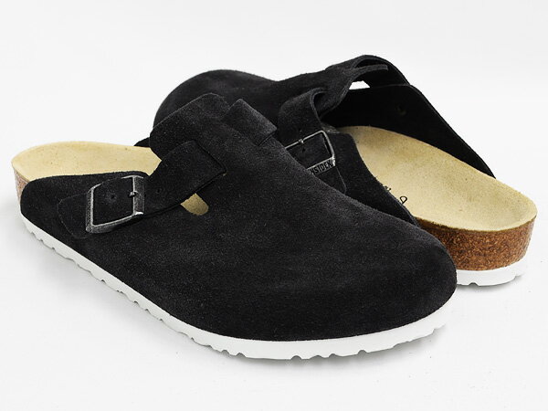 BIRKENSTOCK Boston【ビルケンシュトック ボストン】VELVET GREY SUEDE / WHITE SOLE