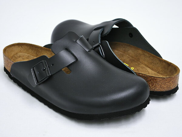 BIRKENSTOCK Boston【ビルケンシュトック ボストン】BLACK / SMOOTH LEATHER【smtb-k】【ky】【レビューを書いて500円OFF!!】【期間限定50%OFF】