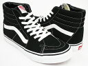 最大ポイント21倍【期間限定セール】(スニーカーメンズ)VANS SK8-Hi【バンズ スケート ハイ】BLACK / WHITE