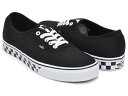 VANS AUTHENTIC【バンズ オーセンティック チェッカー テープ】(CHECKER TAPE) BLACK / WHITE