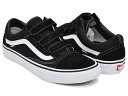 VANS OLD SKOOL V PRO【バンズ オールドスクール ベルクロ プロ】BLACK / WHITE