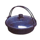 南部鉄器 両手鍋 鉄分補給 御祝 プレゼント | 南部鉄器 古里鍋 ガラスふた付き C06-07 | 両手鍋 |