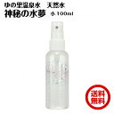 【ポイント5倍 クーポン有】【お試し価格】ゆの里 温泉水 神秘の水 夢(100ml) 天然 温泉水100% 無添加月のしずく 高野山 和歌山 肌水 【送料無料】代引不可 包装不可 クーポン