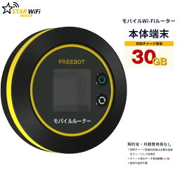 【30GB<strong>チャージ</strong>端末】<strong>STAR</strong><strong>チャージ</strong><strong>Wi-Fi</strong>　 FREEBOT Model SE01
