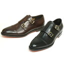 【SALE30】SANTONI(サントーニ)カーフダブルモンクストラップシューズ77490 15052001019
