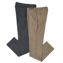 PT01(ピーティーゼロウーノ)THE LONDONER GENTLEMAN FIT ウールドネガルツィード1プリーツテーパードパンツ COGF11/AM66 43072002081
