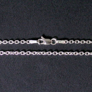 【シルバー チェーン】シルバーあずきチェーン 幅2.3mm 45cm/銀の蔵/ネックレス チェーン/シルバー925/SILVER Necklace chain/シルバ-チェ-ン/銀 鎖 首飾り/小豆/アズキ/あずき【メール便OK!!】