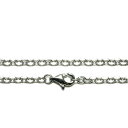 【メール便160円】サージカルステンレスチェーン (4面カット あずきチェーン)幅3.0mm 45cm 50cm メンズ ネックレス チェーン ステンレスチェーン 鎖 金属アレルギー アズキ あずき ペンダント メンズネックレス 男性用ネックレス プレゼント 人気 おしゃれ 【ギフトOK】