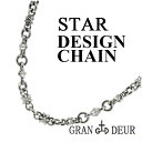 GRAN DEUR スター デザインチェーン シルバー ネッ...