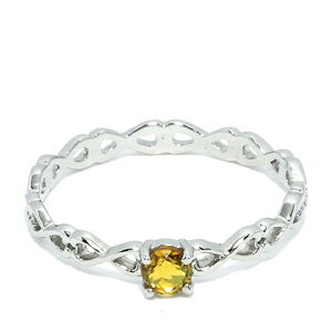 シトリン アラベスクプラチナコート シルバーリング 9〜15号/レディース リング/Citrine/レディ-ス/Ladies Lady's Ring/女性用 指輪(ゆびわ)/パワーストーン/天然石【メール便OK!!】