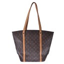 【ポイント最大10倍★25日10時~】LOUIS VUITTON ルイヴィトン モノグラム サックショッピング ブラウン M51108 ユニセックス モノグラムキャンバス トートバッグ Bランク 中古 銀蔵