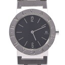 【ポイント最大10倍★25日10時~】BVLGARI ブルガリ ブルガリブルガリ 30 BB30SS ボーイズ SS 腕時計 クオーツ 黒文字盤 Aランク 中古 銀蔵