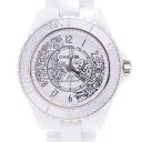 【ポイント5倍&5000円クーポン★4日20時~】CHANEL シャネル J12 38mm 12Pダイヤ 20周年記念モデル 2020年新作 SS H6476 メンズ 白セラミック/SS 腕時計 自動巻き 白文字盤 新同 中古 銀蔵