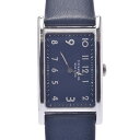 TIFFANY&Co. ティファニー イーストウエスト 36668644 レディース SS/革 腕時計 クオーツ ネイビー文字盤 Aランク 中古 銀蔵
