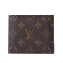 【最大1万円OFFクーポン★30日23:59まで】LOUIS VUITTON ルイヴィトン モノグラム ポルトフォイユ マルコ NM ブラウン M62288 メンズ モノグラムキャンバス 二つ折り財布 ABランク 中古 銀蔵