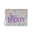 【先着順!!最大3万円OFFクーポン★1日0時から】GUCCI グッチ リバティコラボ 白 636252 ユニセックス レザー クラッチバッグ Aランク 中古 銀蔵