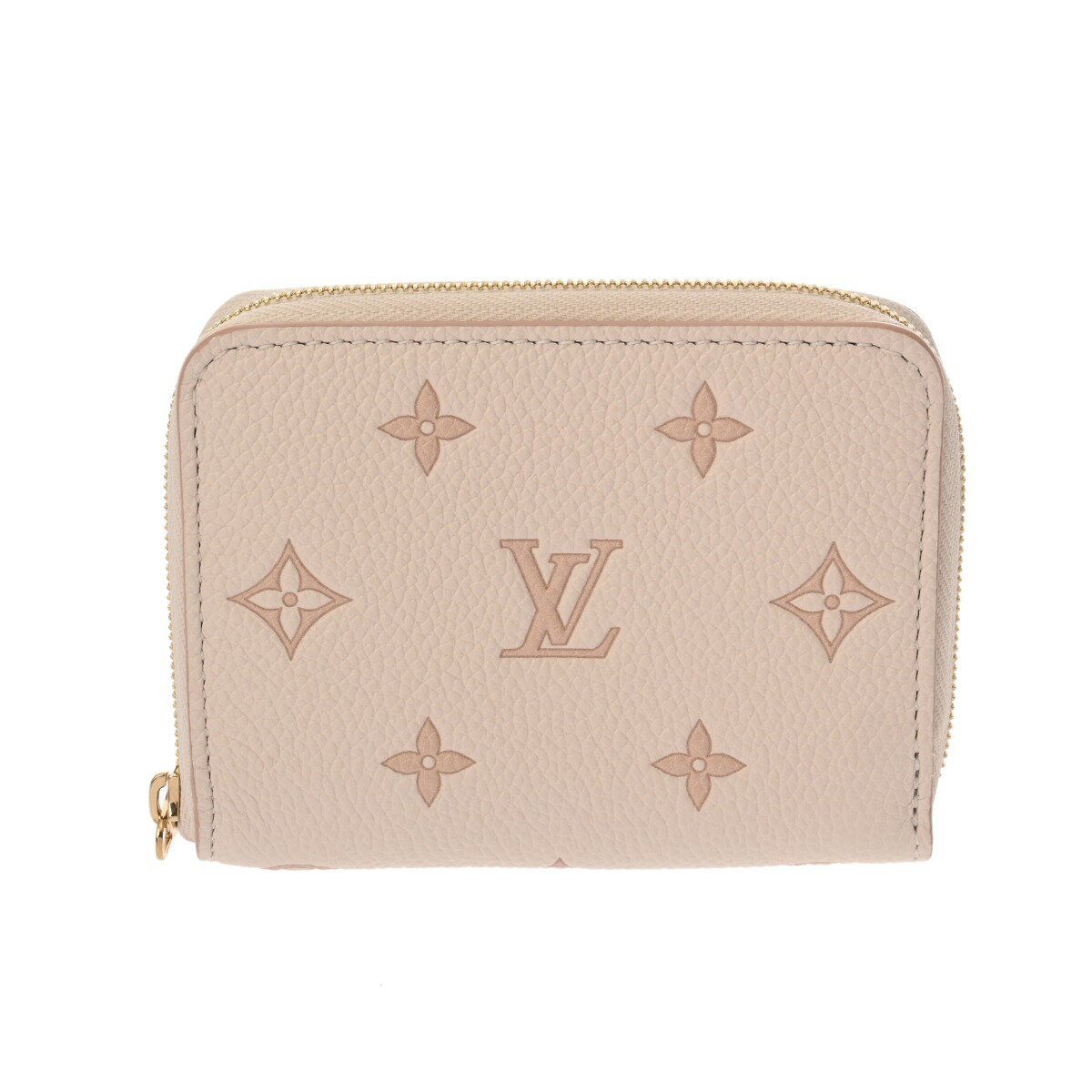 LOUIS VUITTON ルイヴィトン モノグラムアンプラント ジッピーコインパース ベージュ M14563 メンズ レザー コインケース 新同 中古 銀蔵