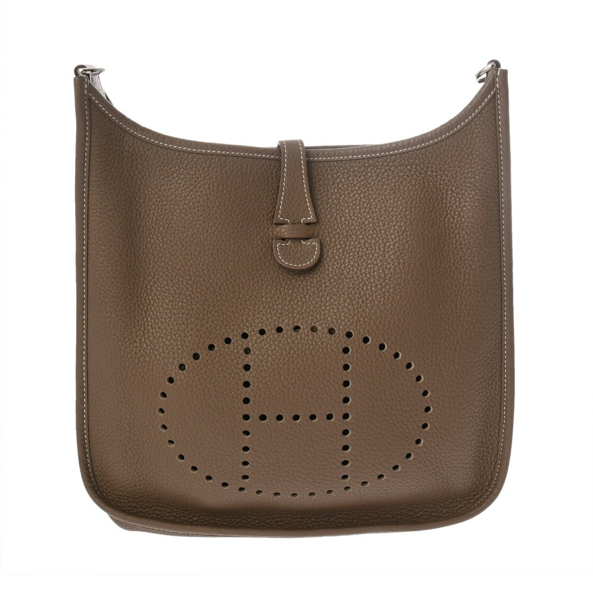 HERMES エルメス エブリン エヴリン3 PM エトゥープ □N刻印(2010年頃) ユニセックス トリヨンクレマンス ショルダーバッグ Aランク 中古【ローン24回払い無金利】 銀蔵