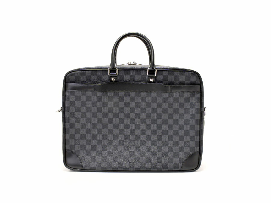 LOUIS VUITTON LV Damier Graphite Canvas Porte-Documents Voyage GM Briefcase Bag | eBay