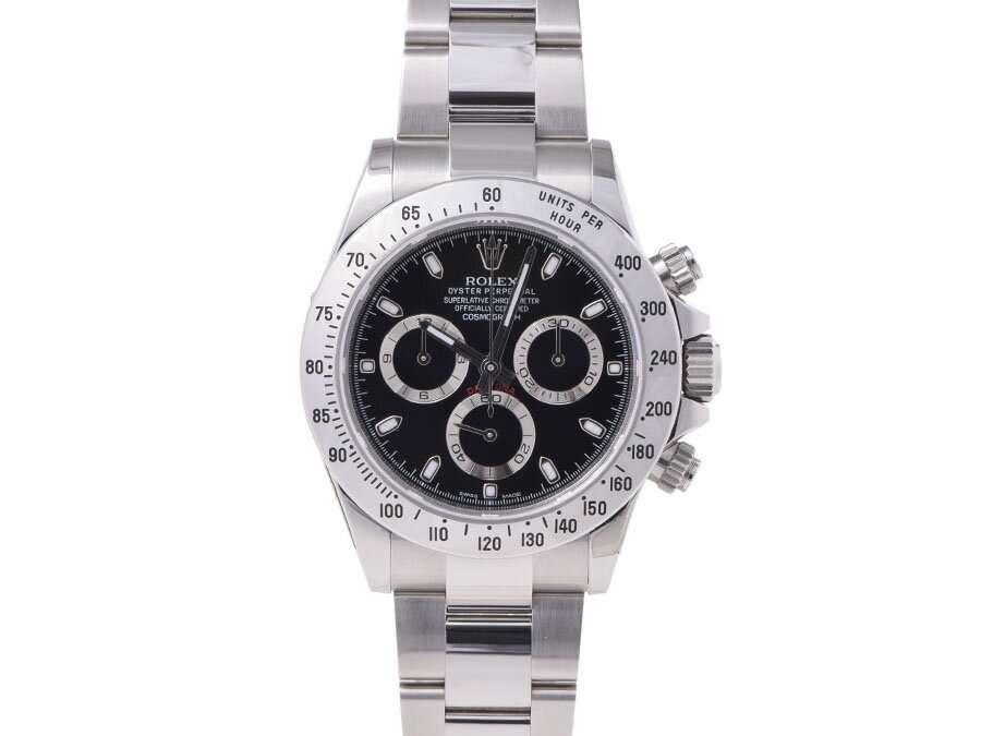 ロレックス・ROLEX デイトナ116520 黒文字盤 ランダム 箱 ギャラ付