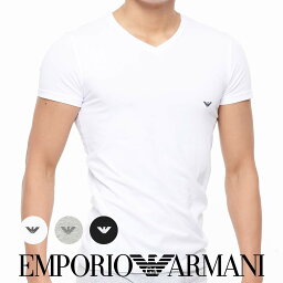 【1枚】EMPORIO ARMANI エンポリオ <strong>アルマーニ</strong> STRETCH COTTON V NECK T-SHIRT ストレッチコットン Vネック 半袖 Tシャツ アンダーシャツ EUサイズ 男性 メンズ プレゼント 無料ラッピング 贈答 ギフト 54007290 公式ショップ 正規ライセンス商品