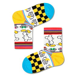 セール！41%OFF Happy Socks <strong>ハッピーソックス</strong> 【Limited】Happy Socks × Disney ( ディズニー ) Sunny Sketch （ サニー スケッチ ） 子供 クルー丈 ソックス 靴下 KIDS ジュニア キッズ プレゼント 贈答 ギフト 14213007