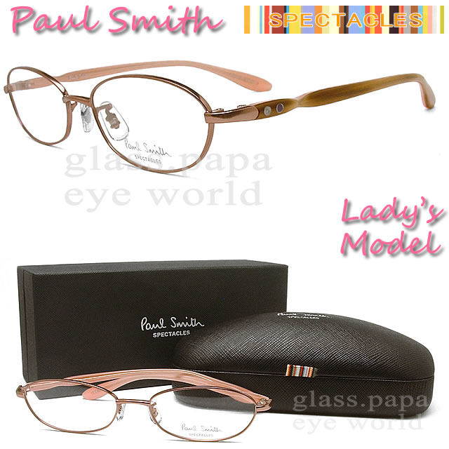 （ポールスミス メガネ）PAUL SMITH 眼鏡 メガネフレーム ピンク 9155-VROLPI 【送料無料】 ポールスミス女性 セル オーバル めがね 伊達眼鏡