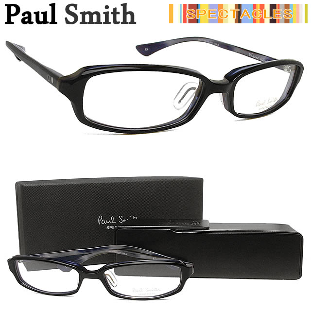 （ポールスミス メガネ）PAUL SMITH 眼鏡 メガネフレーム ブラック×ネイビー 9371-OXBLS【送料無料】ポールスミス セル スクエア めがね 伊達眼鏡