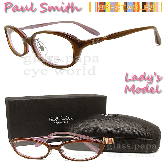 （ポールスミス メガネ）PAUL SMITH 眼鏡 メガネフレーム ブラウン 9377-SYBE 【送料無料】 ポールスミス女性 セル オーバル めがね 伊達眼鏡