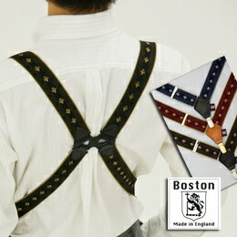 英国製 BOSTON社ユリの紋章サスペンダー