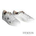 ストックトン STOKTON 星柄 レザースニーカー ホワイ...