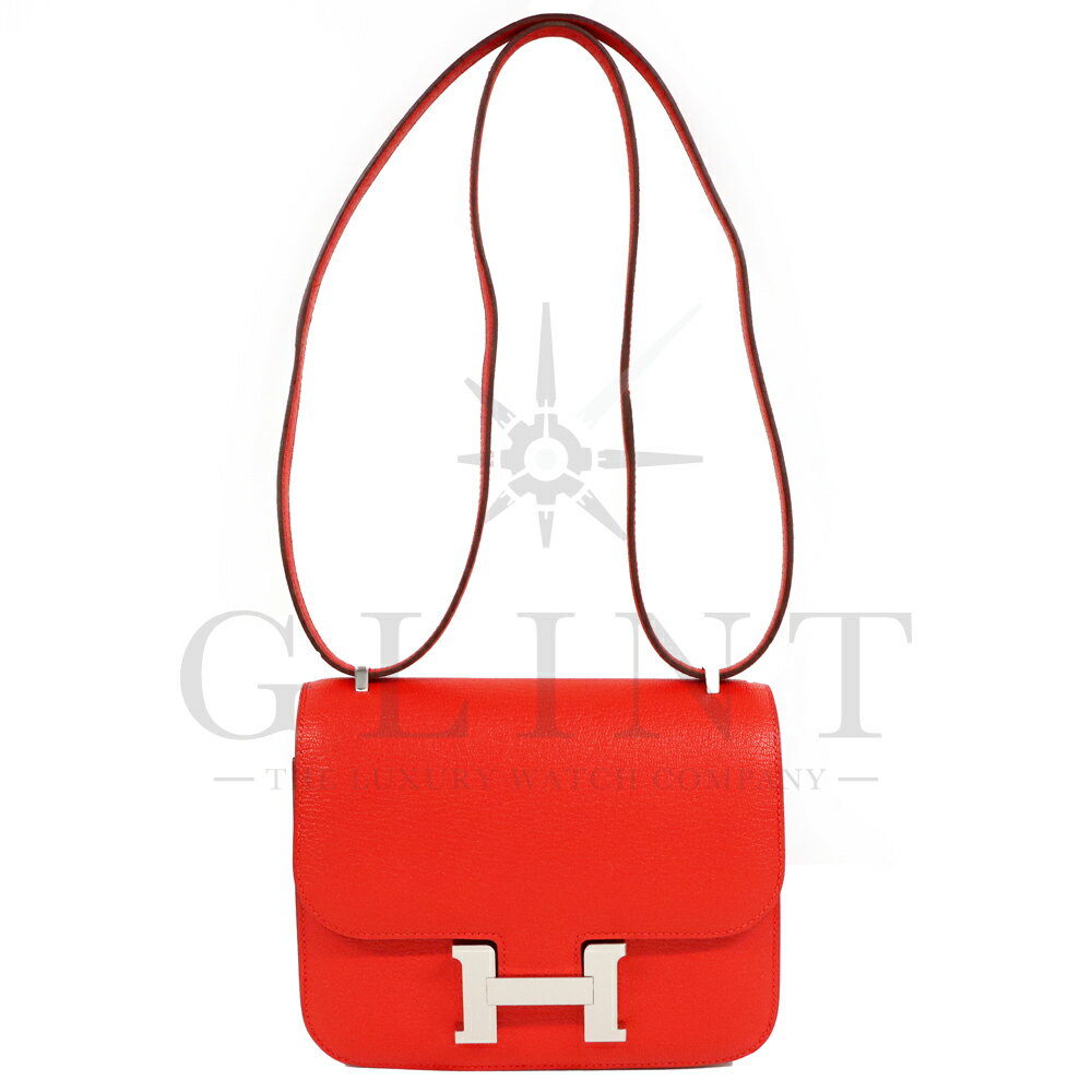 エルメス（HERMES）コンスタンス3 ミニ18 Constance3-18 Chevre シェーブル ルージュクー〔K刻印/2025年〕【新品】
