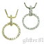 N[ZuoCOh}ŌT[NInspired CelebrityDesigner Style Jewelry-fUCi[YWG[X^[OVo[925 CZ_CX[T[N v`t[vy_glbNX Sparkling CZ Diamonds Small Circle Necklacey