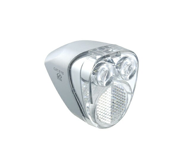 【4990173017607】【CATEYE(キャットアイ)】 HL-HUB100　ハブダイナモ・ヘッドライト ブリスターパック シルバー 自転車ヘッドライト ハブダイナモ用フロントライト 高輝度ホワイトLED使用 【自転車ヘッドライト ハブダイナモ用フロントライト 52620072】の画像