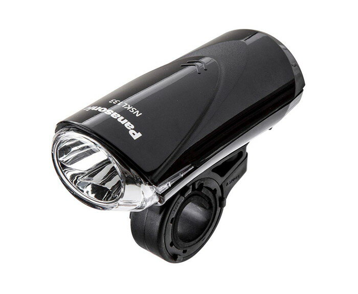 【4519389542224】【パナソニック(Panasonic)】 自転車用ライト ワイドパワーLEDスポーツライト NSKL133-B (ブラック) 前照灯として使用可 【サイクルライト】の画像