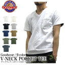 GOODWEAR グッドウェア Tシャツ Vネック ポケットTシャツ 半袖 カスタム ポケット付き ヘビーウェイト 無地 V NECK POCKET S/S TEE アメカジ カジュアル アウトドア シンプル 【メール便不可・メンズ・アメリカ製】 02P03Dec16