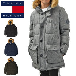 TOMMY HILFIGER <strong>トミーヒルフィガー</strong> ダウンジャケット ダウンコート ロングジャケット 159AP468 アウター メンズ USAモデル パファージャケット エコファー 中綿 ジャケット