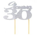 All About Details Slaying 30 Cake Topper, 1pc, 30th birthd