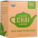 Tipu's Authentic Indian Chai Original Decaffeinated Slow Brew Chai Box