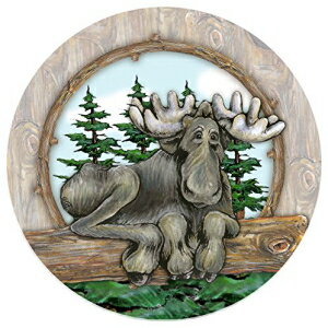 サースティストーンストーンウェアコースターセット、ビッグスカイムース Thirstystone Stoneware Coaster Set, Big Sky Moose