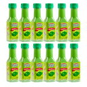 Mexico Lindo Green Habanero Hot Sauce | Real Green Habanero Chili Pepper | Enjoy with Mexican Food, Seafood & Pasta | 5 Fl Oz Bottles (Pack of 12)