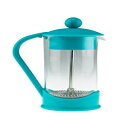 Clever Chef French Press Coffee Maker, Maximum Flavor Coffee Brewer with Superior Filtration, 2 Cup Capacity, Teal