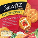 Savoritzラウンドクラッカー（ローストベジタブル） Savoritz Round Crackers (Roasted Vegetable)