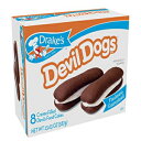 ショッピングケーキ ドレイクの悪魔の犬、1箱あたり8カウント、13.63オンスの悪魔の犬のクリームで満たされた悪魔のケーキ（3箱） Drake's Devil Dogs, 8 count per box, 13.63oz of Devil Dogs Creme Filled Devil's Cakes (3-Boxes)