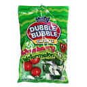 ダブルバブル（1）バッグストロベリーとスイカ風味のガムボール赤とストライプの緑の色-ピーナッツとグルテンフリー-4オンス Dubble Bubble (1) Bag Strawberry and Watermelon Flavored Gum Balls Red & Striped Green Colors - Peanut & Gluten Fr