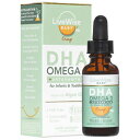 DHAオメガ3液滴-幼児用ベビービタミンDHAオメガ3-アスタキサンチン-ビーガンにやさしい、素晴らしい味わい-有機オレンジオイルを含むオメガ3サプリメントは健康な脳、目、免疫システムを発達させます Live Wise Naturals DHA Omega 3 Liquid Drops - Baby Vitamin
