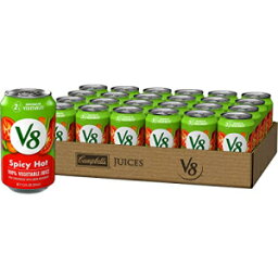 <strong>V8</strong> スパイシーホット 100% <strong>野菜ジュース</strong>、野菜ブレンドとトマトジュース、11.5 液量オンスのボトル ​​(24 個パック) <strong>V8</strong> Spicy Hot 100% Vegetable Juice, Vegetable Blend with Tomato Juice, 11.5 FL OZ Bottle (Pack of 24)