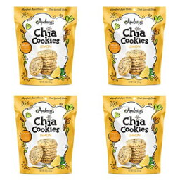 オードリーのチアクッキー-（レモン、4パック）-天然、抗酸化剤、オメガ-3、非遺伝子組み換え Audrey's Chia Cookies - (Lemon, 4 Pack) - Natural, Antioxidants, Omega-3's, Non-GMO