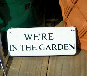 お庭のアクセントに♪ ガーデンサイン