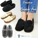 2017FW最新モデル 日本限定【目立つファーが可愛い】【 emu 国内正規商品 】 EMU CAIRNS REVERSE FUR EMU AUSTRALIA エミュ オーストラリア エミュー モカシン エミュ ムートン レディース ケアンズ ファー black chestnut charcoal w11705